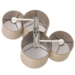 Plafondlamp Mona Nature, 4-lamps linnen naturel