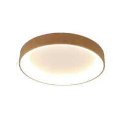 Plafondlamp Niseko II CCT afstandsbediening Ø38cm houtkleurig