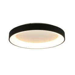 Plafondlamp Niseko II CCT afstandsbediening, Ø 65cm, zwart