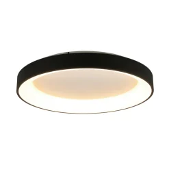 Plafondlamp Niseko II CCT afstandsbediening, Ø 50cm, zwart