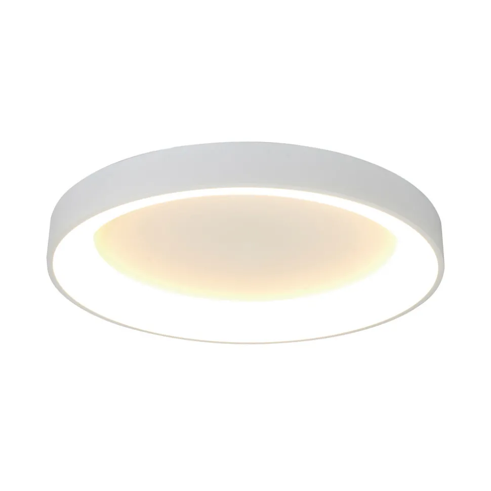 Plafondlamp Niseko II, CCT, afstandsbediening, Ø 50 cm, wit