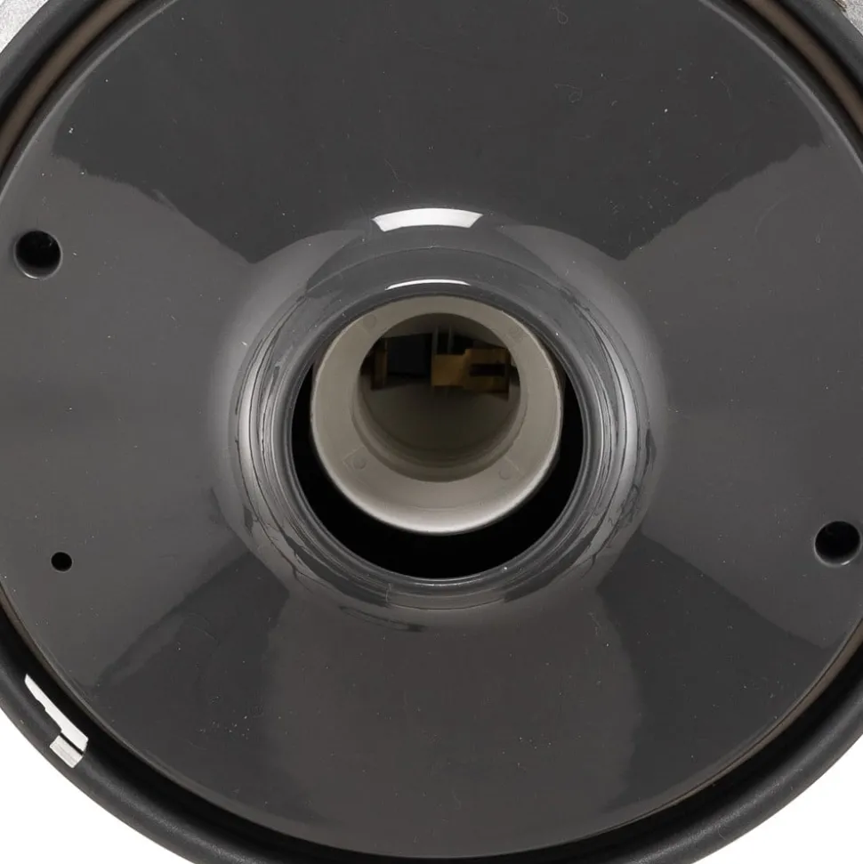 Plafondlamp Nook met heldere kap, grafiet