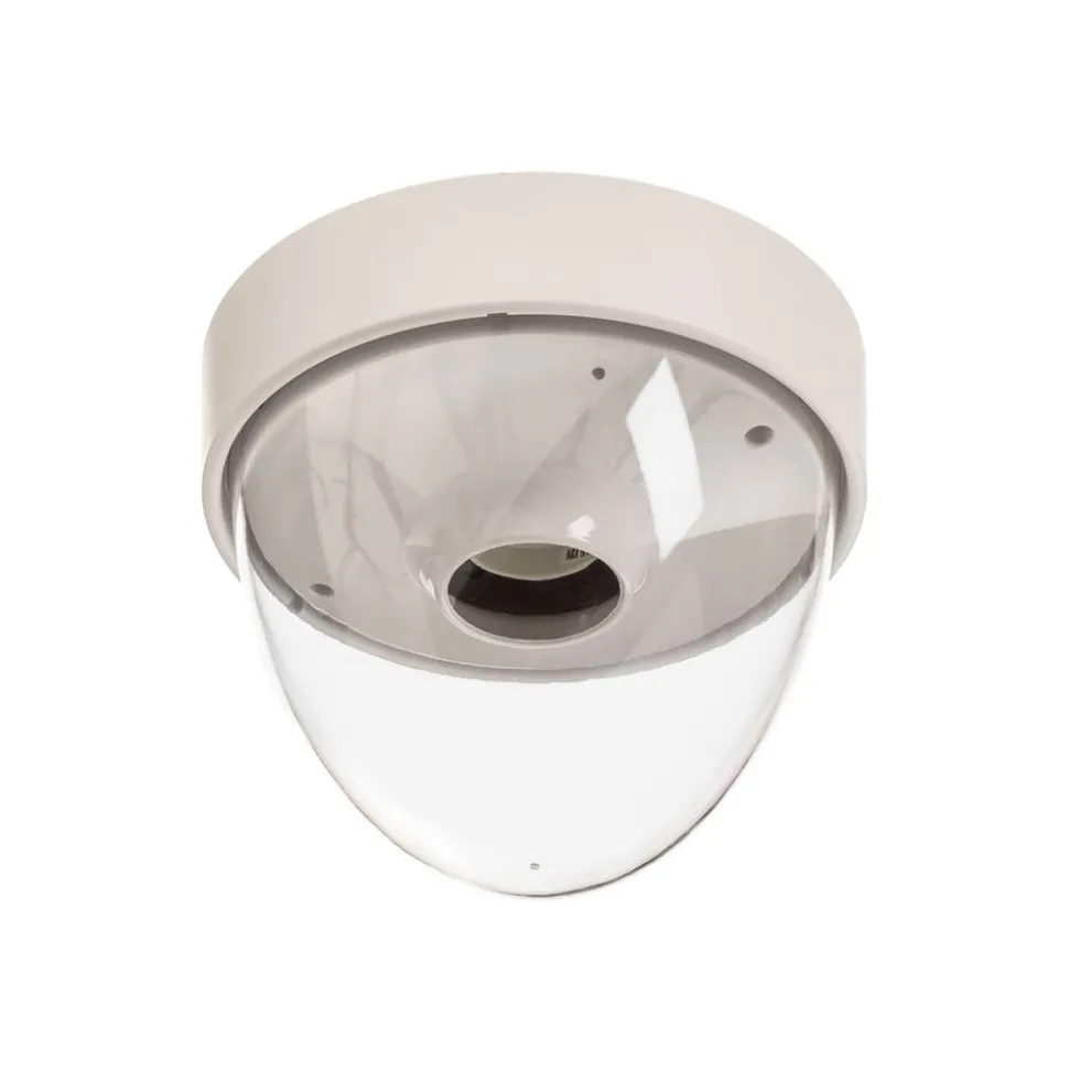 Plafondlamp Nook met heldere kap, wit