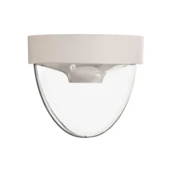 Plafondlamp Nook met heldere kap, wit