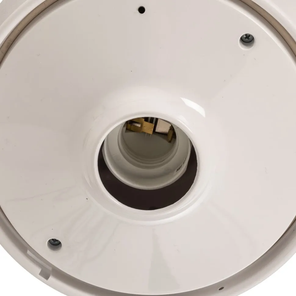 Plafondlamp Nook met heldere kap, wit