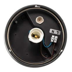 Plafondlamp Nook met heldere kap, zwart/goud