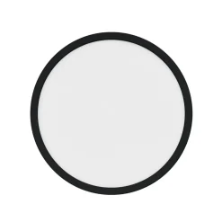 Plafondlamp Oja Smart, zwart, Ø 29 cm