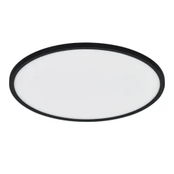 Plafondlamp Oja Smart, zwart, Ø 60 cm