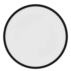 Plafondlamp Oja Smart, zwart, Ø 60 cm