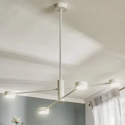 Plafondlamp Orbit IV, wit, 4-lamps