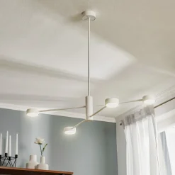 Plafondlamp Orbit IV, wit, 4-lamps