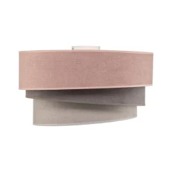Plafondlamp Pastel Trio Ø 45 cm roze/grijs/lichtgrijs