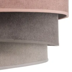 Plafondlamp Pastel Trio Ø 45 cm roze/grijs/lichtgrijs