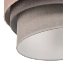 Plafondlamp Pastel Trio Ø 45 cm roze/grijs/lichtgrijs