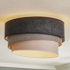 Plafondlamp Pastel Trio Ø 45 cm in 3 grijstinten