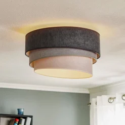 Plafondlamp Pastel Trio Ø 45 cm in 3 grijstinten