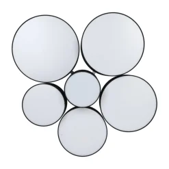 Plafondlamp Pastore 2, Ø 99 cm, zwart, 6-lamps, stof