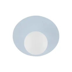 Plafondlamp Pixie, lichtblauw, glas, Ø 25 cm, bol, G9