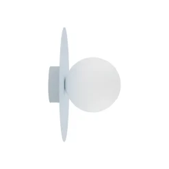 Plafondlamp Pixie, lichtblauw, glas, Ø 25 cm, bol, G9