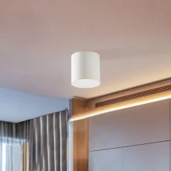 Plafondlamp Point Plexi M, wit/opaal