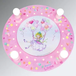 Plafondlamp Prinses Lillifee met LEDs rond