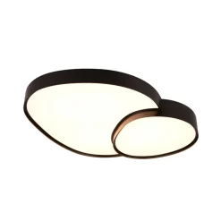 Plafondlamp Rise, zwart, 77 x 63 cm, CCT, dimbaar