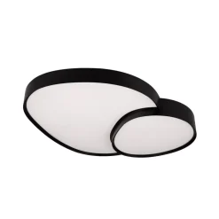 Plafondlamp Rise, zwart, 77 x 63 cm, CCT, dimbaar