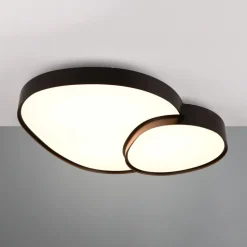 Plafondlamp Rise, zwart, 77 x 63 cm, CCT, dimbaar