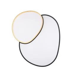 Plafondlamp Rise, zwart-goud, 77 x 63 cm, CCT, dimbaar