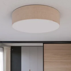 Plafondlamp Rondo, beige, Ø 60 cm