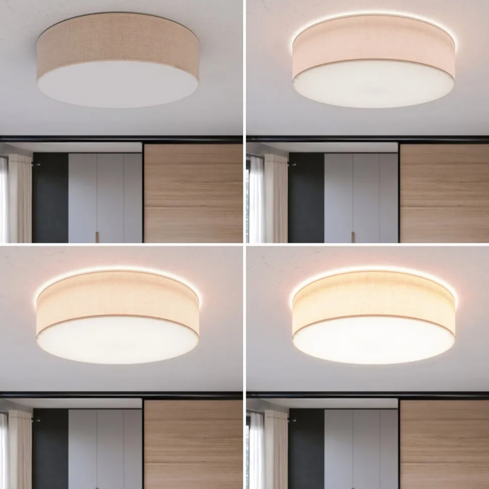 Plafondlamp Rondo, beige, Ø 60 cm