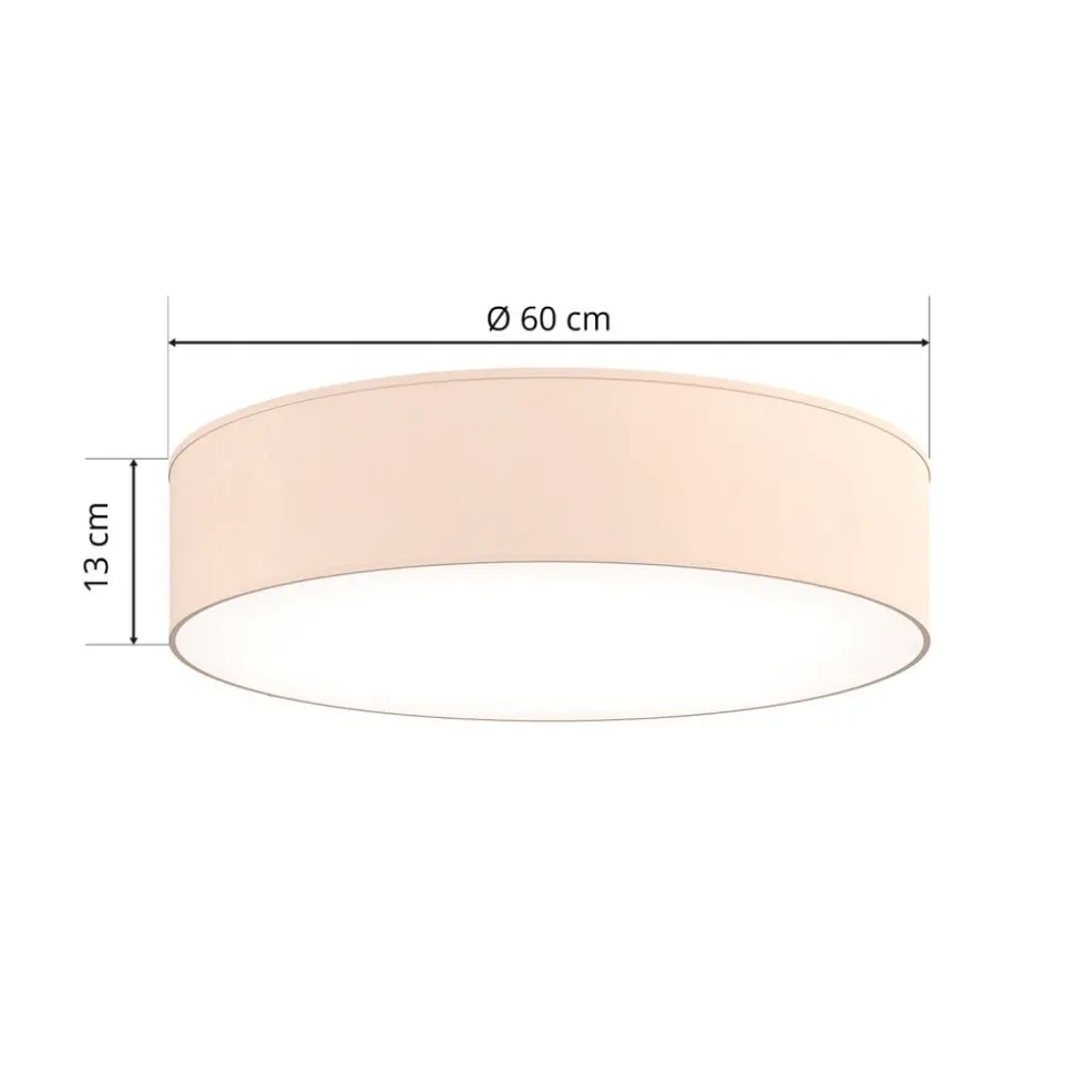 Plafondlamp Rondo, beige, Ø 60 cm