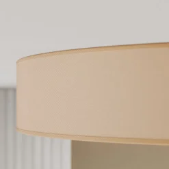 Plafondlamp Rondo, beige Ø 80 cm