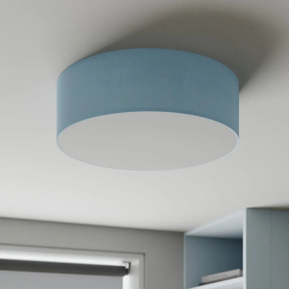 Plafondlamp Rondo, blauw, Ø 45 cm