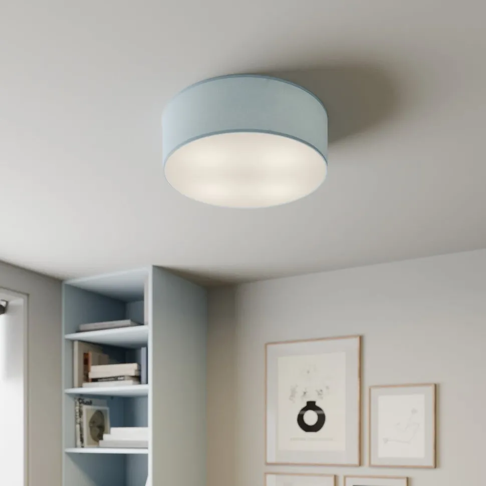 Plafondlamp Rondo, blauw, Ø 45 cm