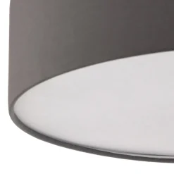 Plafondlamp Rondo, grijs, Ø 50 cm