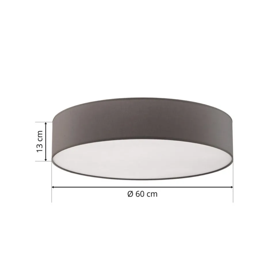 Plafondlamp Rondo, grijs Ø 60 cm