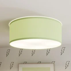 Plafondlamp Rondo Kids, Ø 38 cm, groen