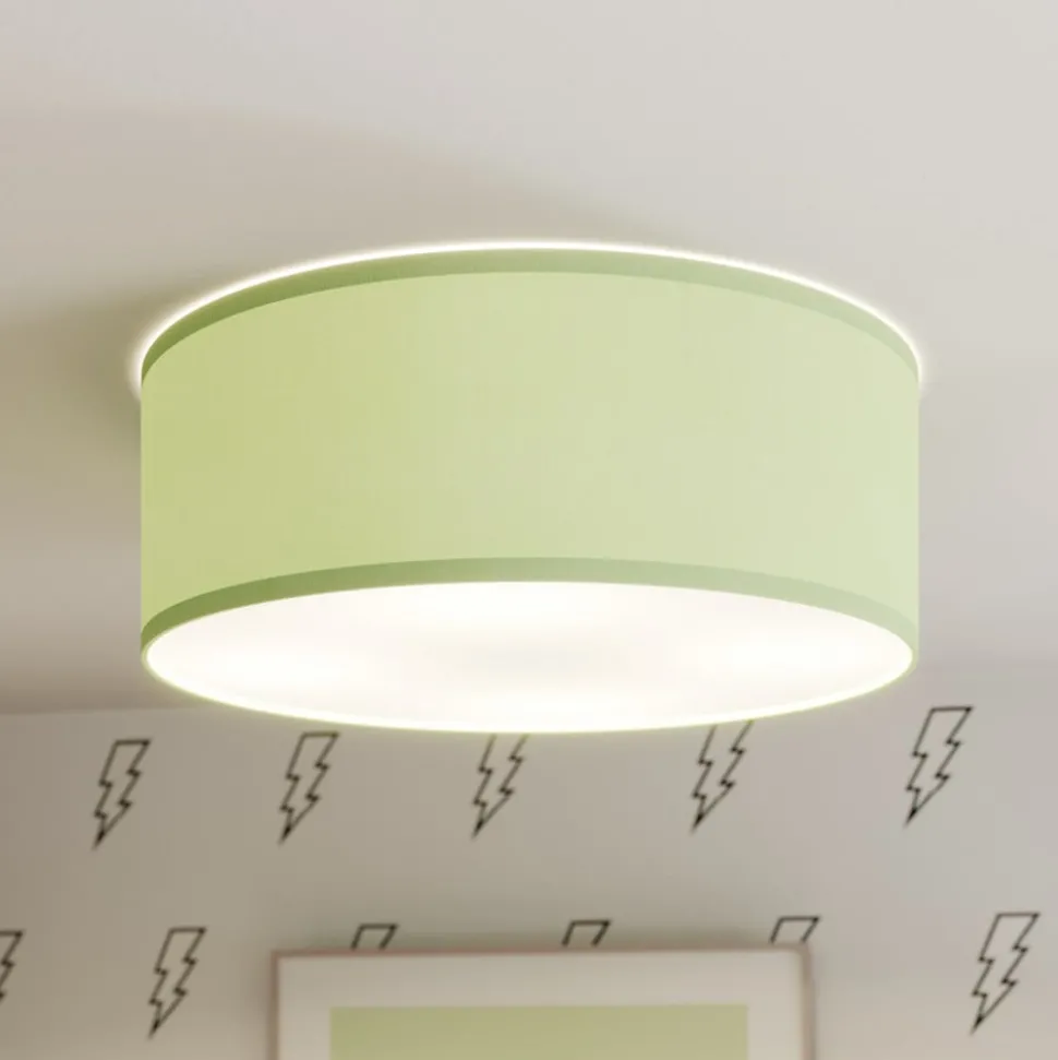 Plafondlamp Rondo Kids, Ø 38 cm, groen