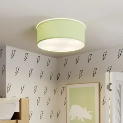 Plafondlamp Rondo Kids, Ø 38 cm, groen