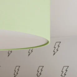 Plafondlamp Rondo Kids, Ø 38 cm, groen