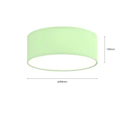 Plafondlamp Rondo Kids, Ø 38 cm, groen
