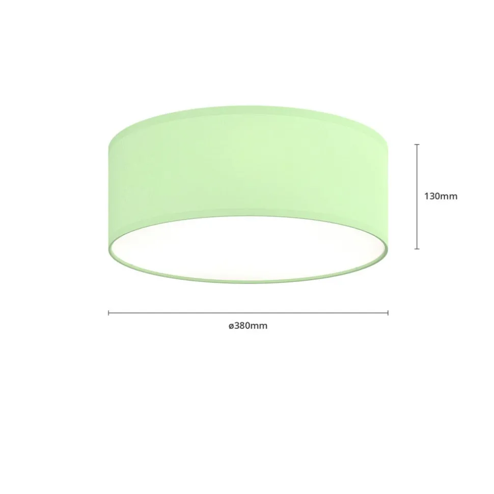 Plafondlamp Rondo Kids, Ø 38 cm, groen