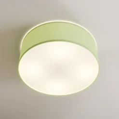 Plafondlamp Rondo Kids, Ø 38 cm, groen