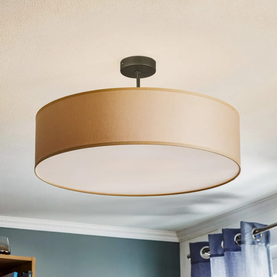 Plafondlamp Rondo met afstand, crème Ø 60 cm