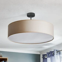 Plafondlamp Rondo met afstand, crème Ø 60 cm