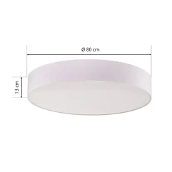 Plafondlamp Rondo, wit Ø 80 cm