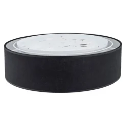 Plafondlamp Rondo, zwart, Ø 50 cm