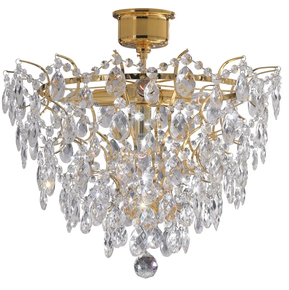 Plafondlamp Rosendal Ø 48 cm goud