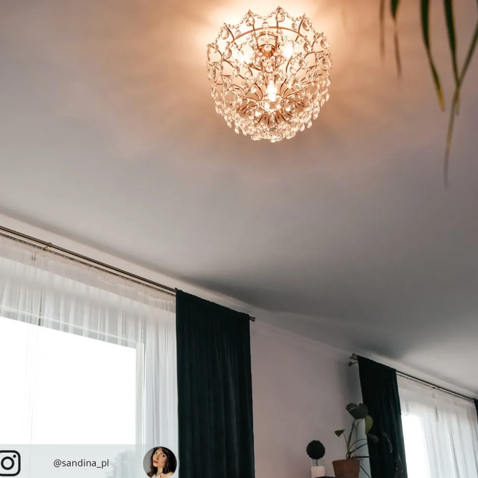 Plafondlamp Rosendal Ø 48 cm goud